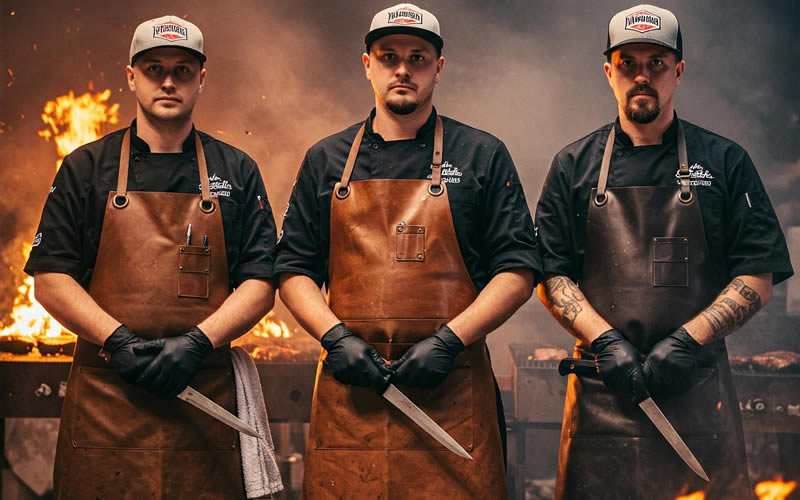uniforme-churrasqueiros Conheça os Acessórios Essenciais que o churrasqueiro precisa para churrascos perfeitos: facas, grelhas, termômetros e mais dicas práticas
