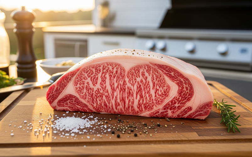 Comparativo entre carne Angus, Wagyu e comum para churrasco: características, sabor, textura e custo-benefício para uma escolha informada.
