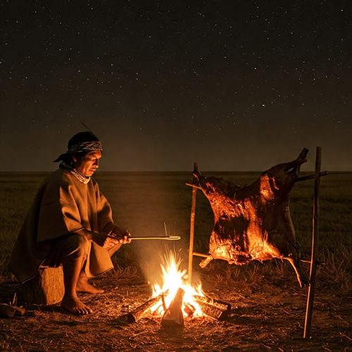 indio-ancestral-assando-carne
